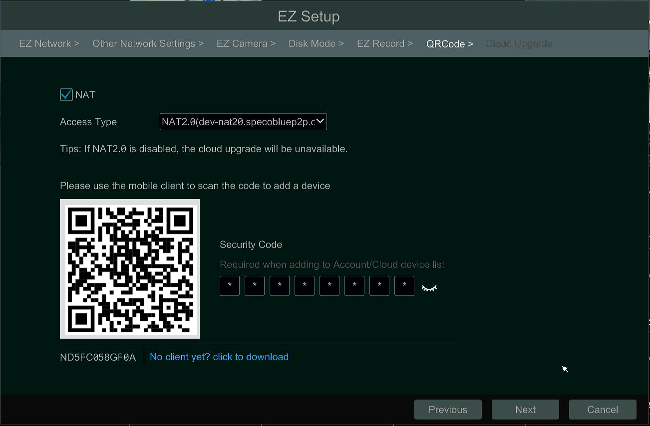 Ez Routing Qr Code Scanner EZ Setup - Speco Blue Recorders