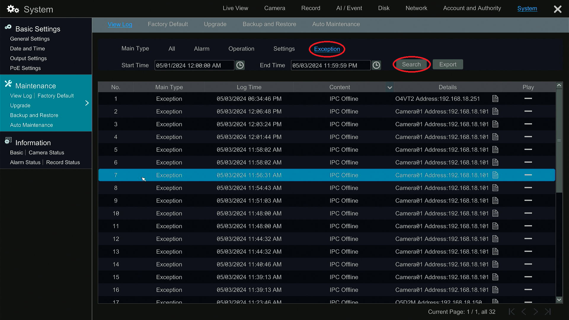 Why is the Speco Blue recorder constantly beeping unexpectedly?