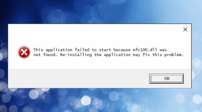 mfc100.dll-error-message